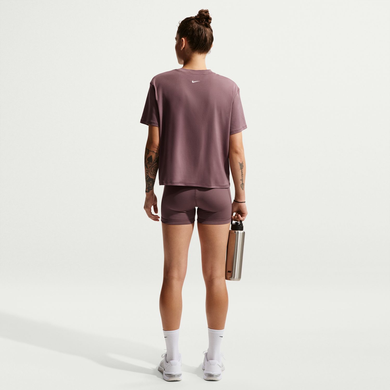 Leggings Tipo Calções de Mulher Pro Roxo-2