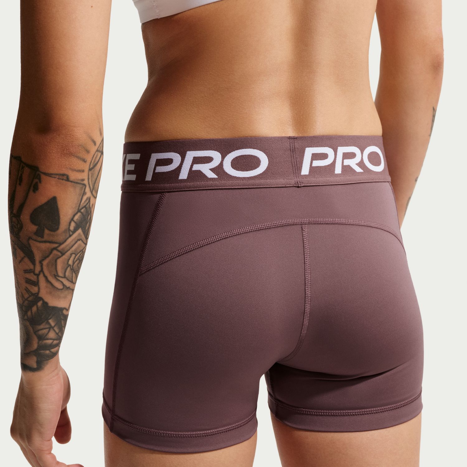 Leggings Tipo Calções de Mulher Pro Roxo-4
