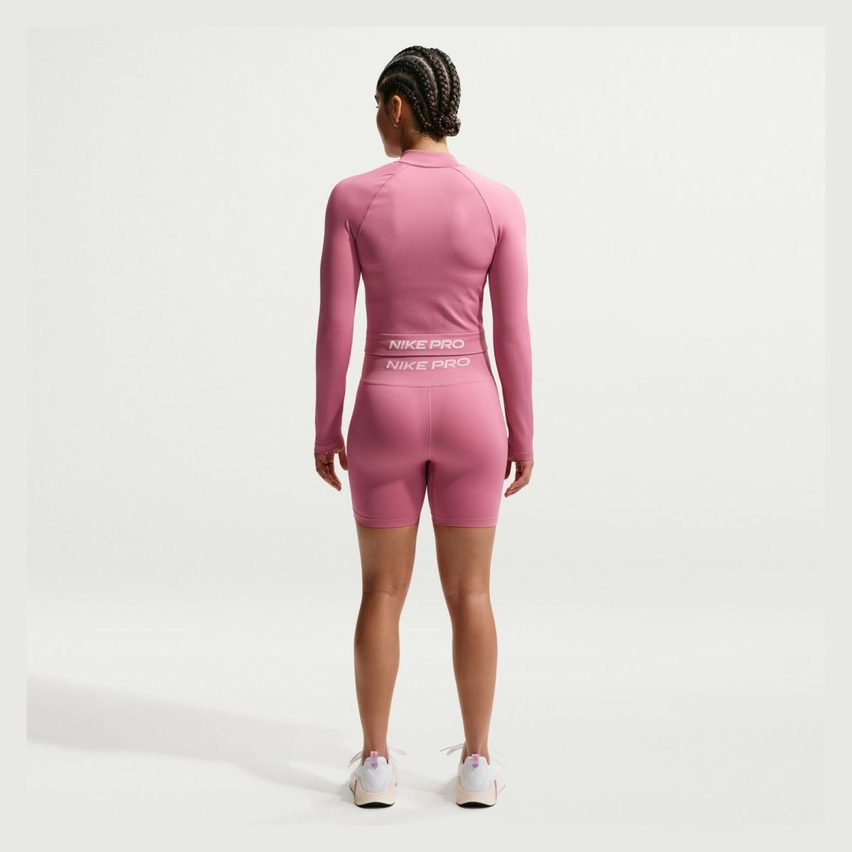 Leggings Tipo Calções de Mulher Pro Seamless 5'' Rosa-4
