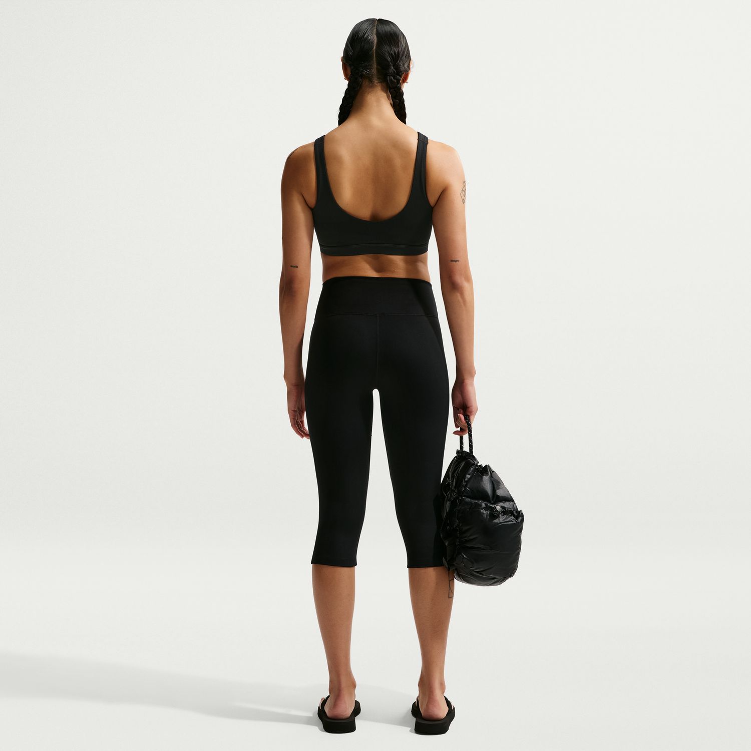 Leggings de Mulher W Nk DF One HR Capri Useam Preto-2