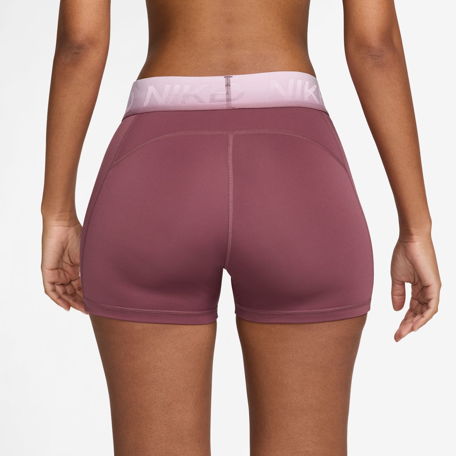 Leggings Tipo Calções de Mulher W NP DF MR 3IN SHORT TT GRDNT Vermelho-2