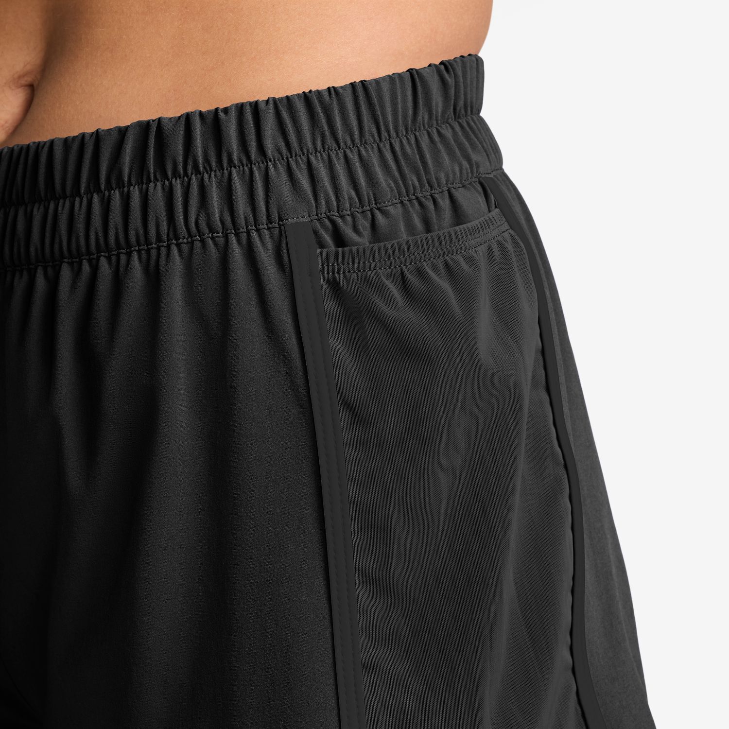 Calções de Mulher W Nk DF One Short Cpsl B Preto-4