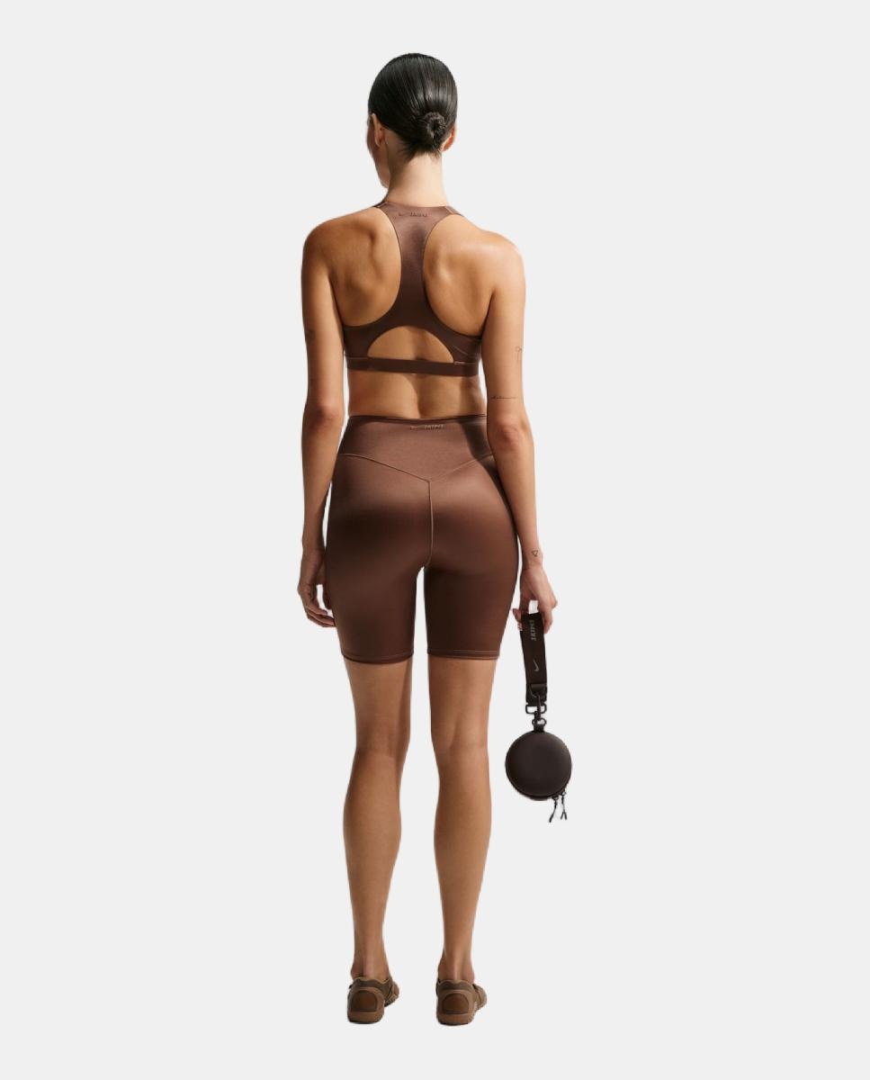 Malla corta de mujer Satin Shine 7'' NikeSKIMS - Marrón Marrón-2