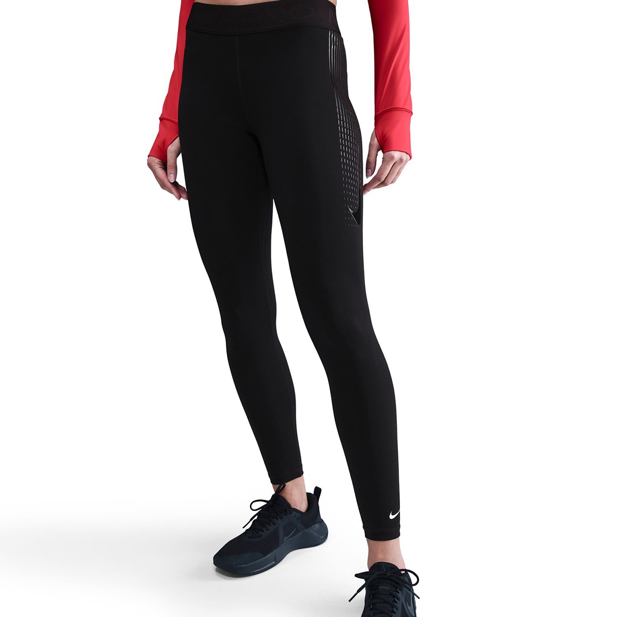 Calças de malha de mulher Pro Nike Preto-3