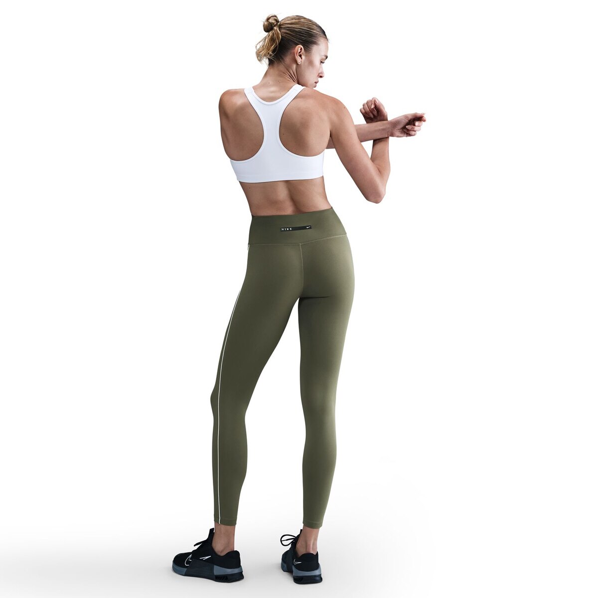 Leggings de Mulher Dri-FIT One HR Verde Azeitona-2
