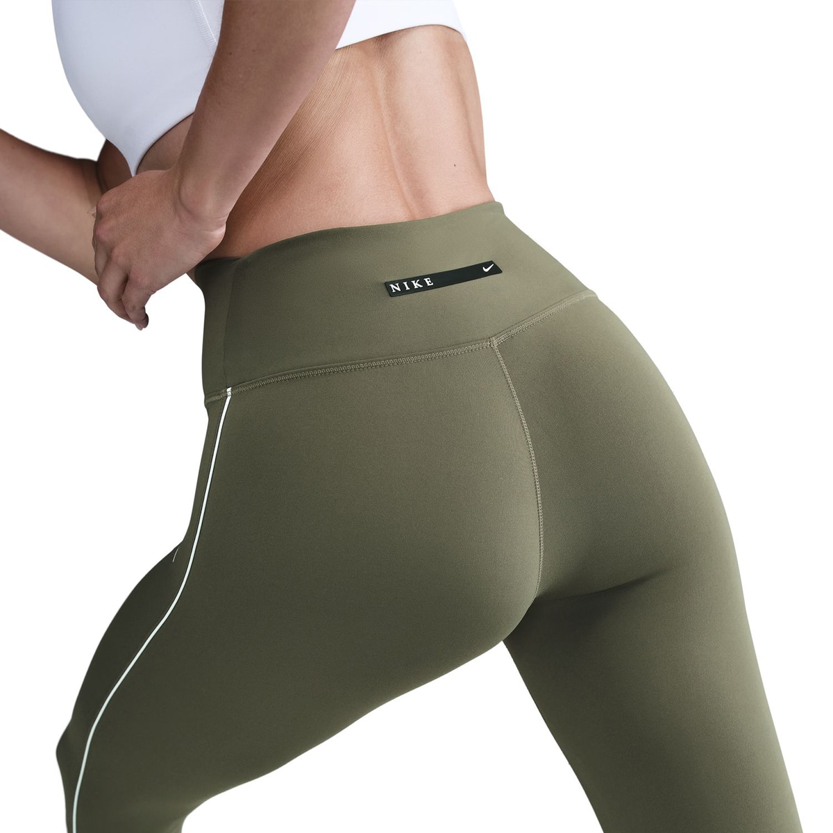 Leggings de Mulher Dri-FIT One HR Verde Azeitona-4
