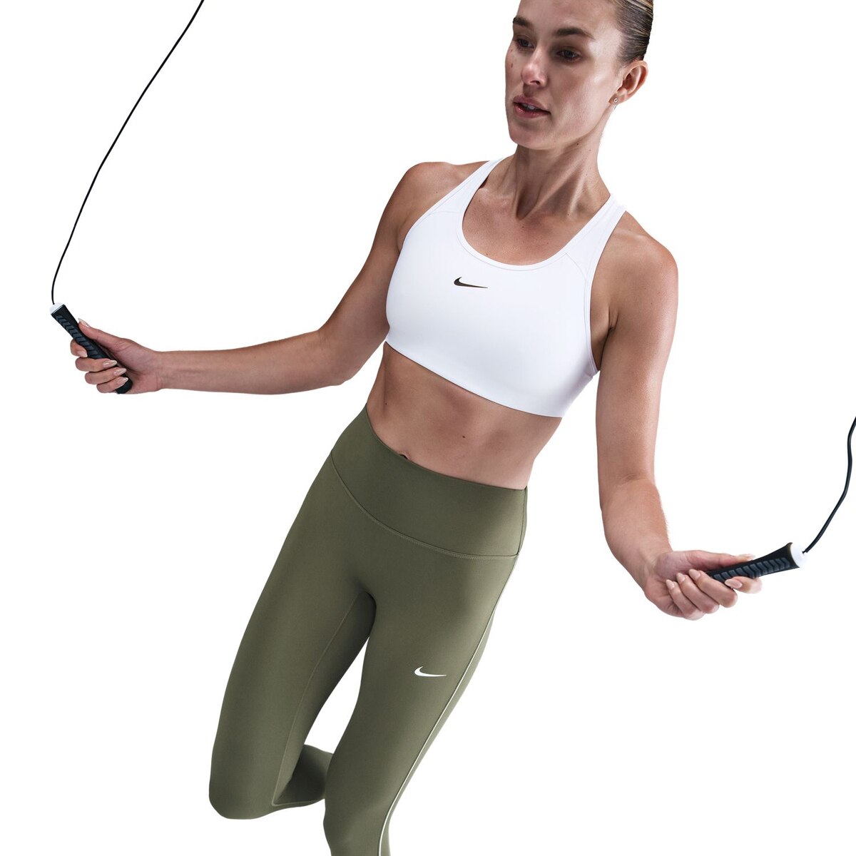 Leggings de Mulher Dri-FIT One HR Verde Azeitona-5