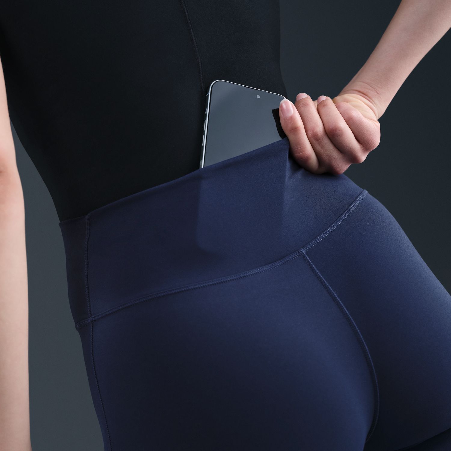 Leggings de Mulher One Seamless Front Azul-marinho-11