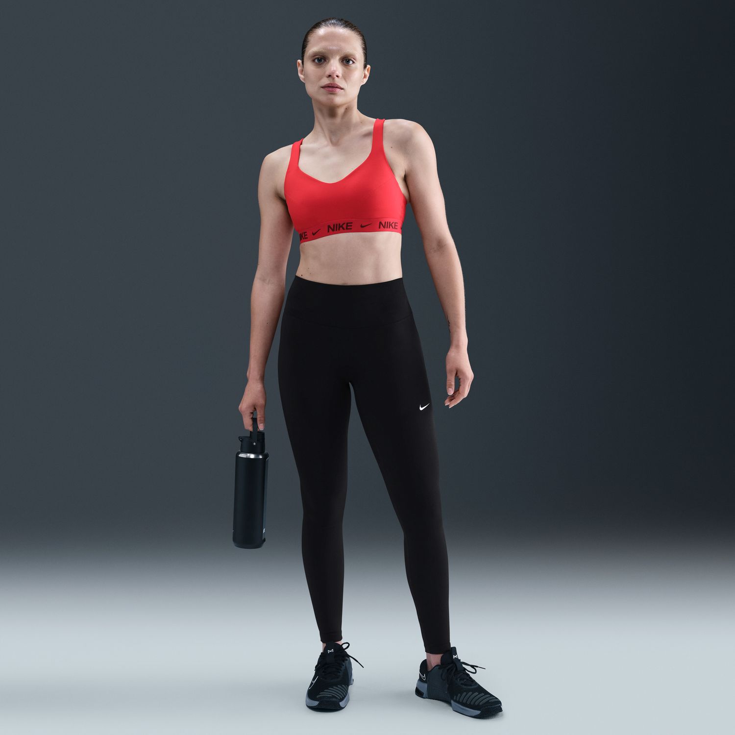 Leggings de Mulher One Seamless Front Preto-4