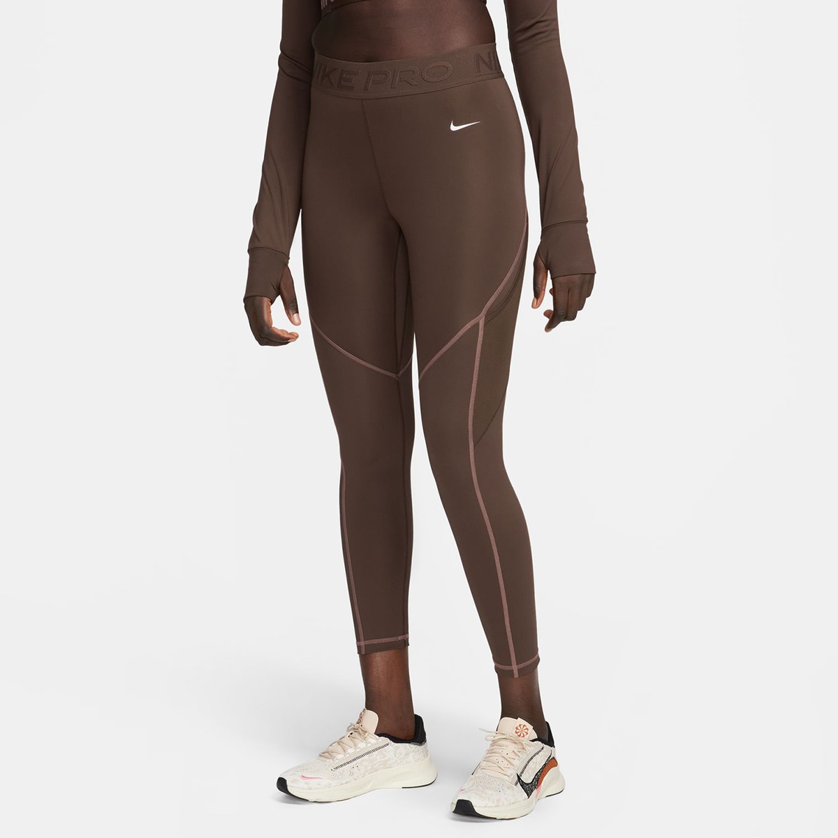 Leggings de Training de Mulher Pro Branco-1