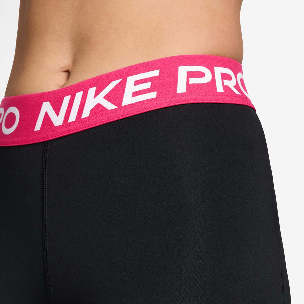 Calças de malha de mulher Pro Nike Preto / Rosa-3