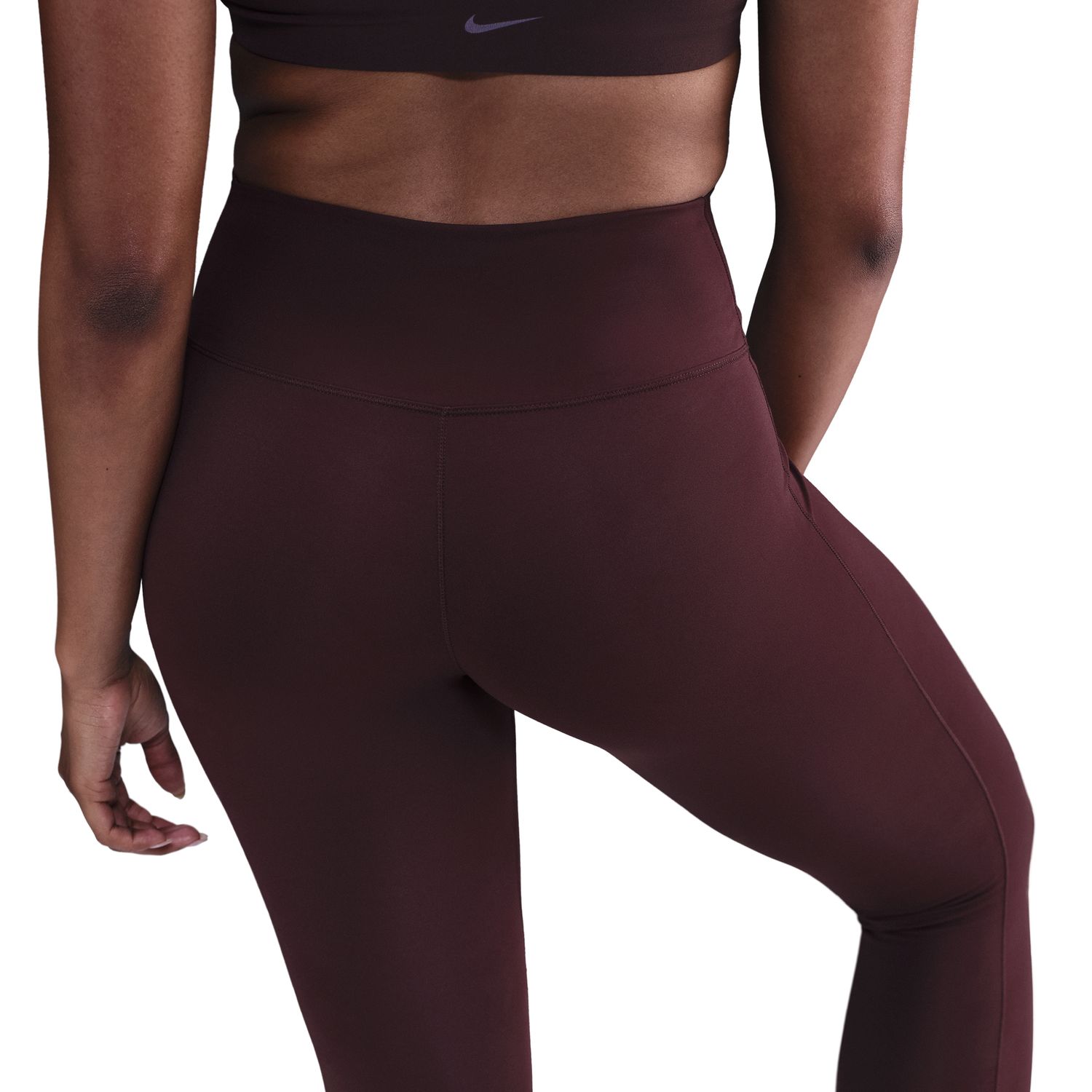 Imagen 4 de Malla de mujer Nike One Seamless Front Nike - Burdeos Burdeos