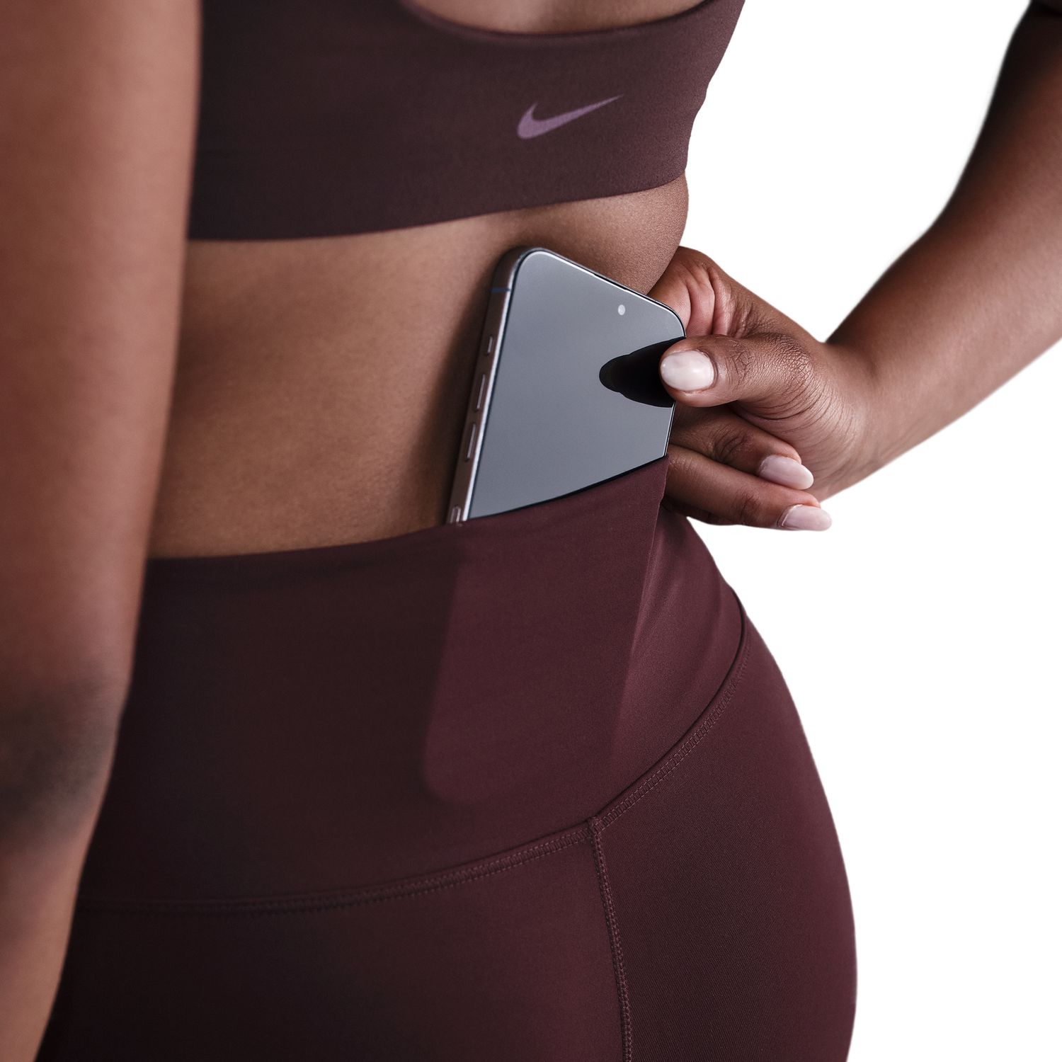 Imagen 6 de Malla de mujer Nike One Seamless Front Nike - Burdeos Burdeos