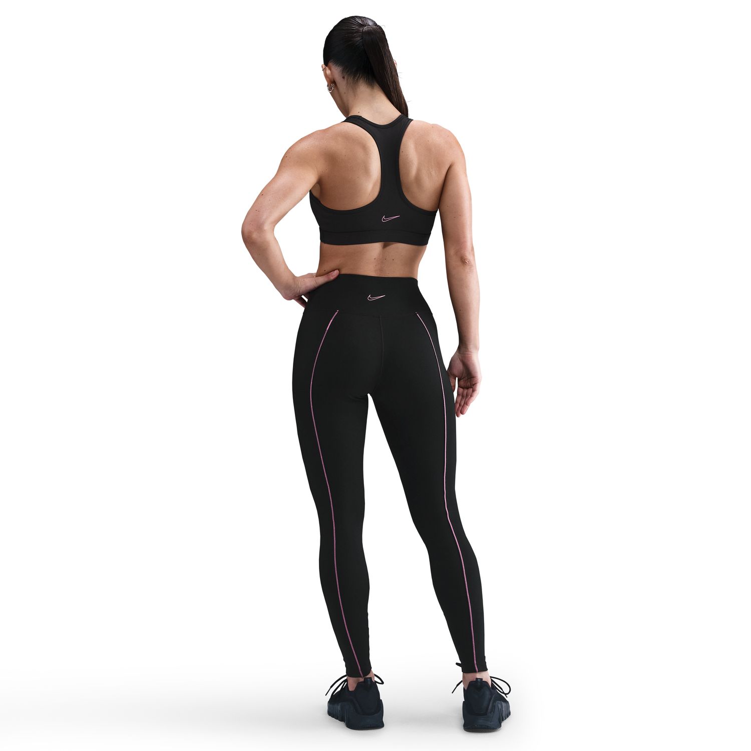 Calças de malha de mulher One Nike Preto-2
