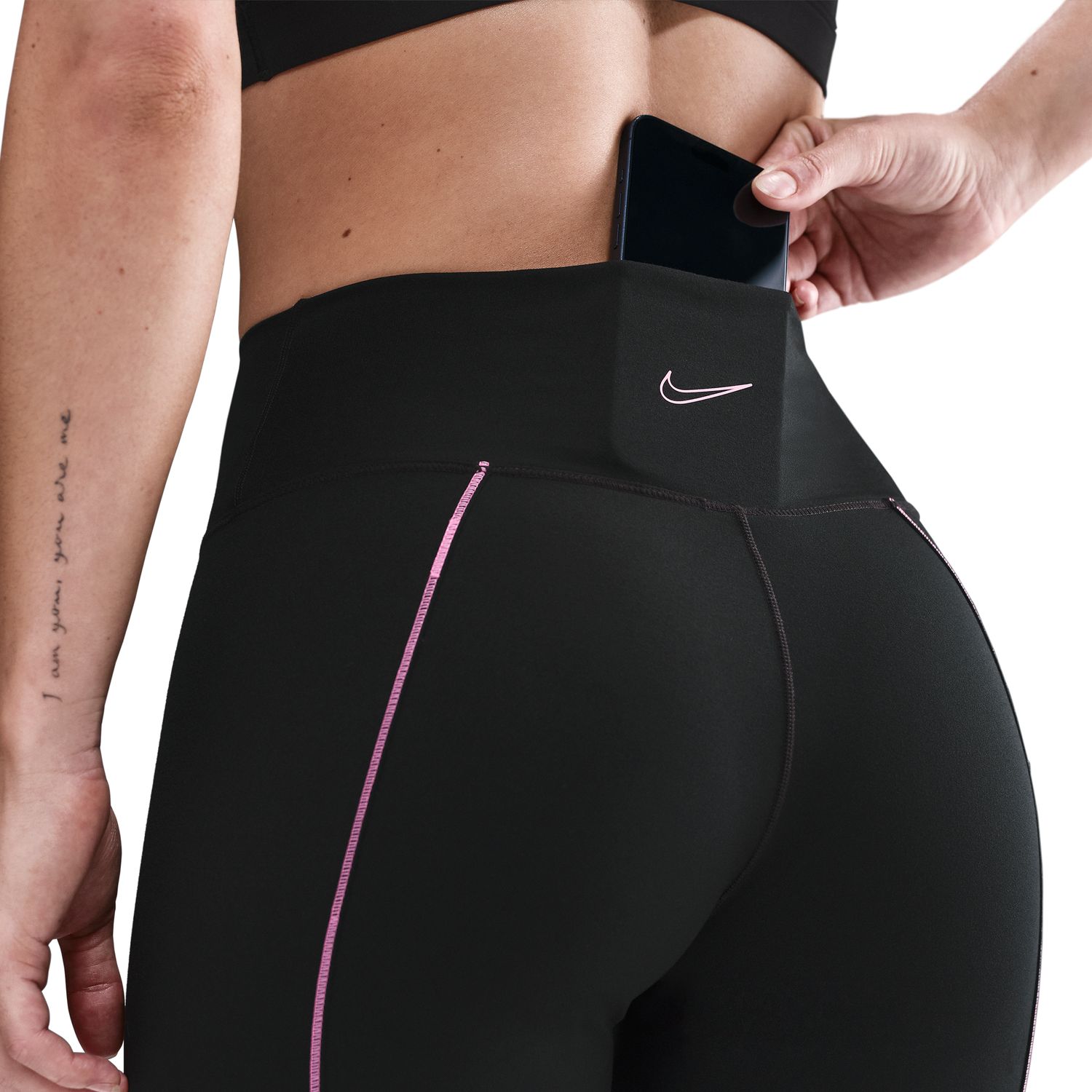 Calças de malha de mulher One Nike Preto-6