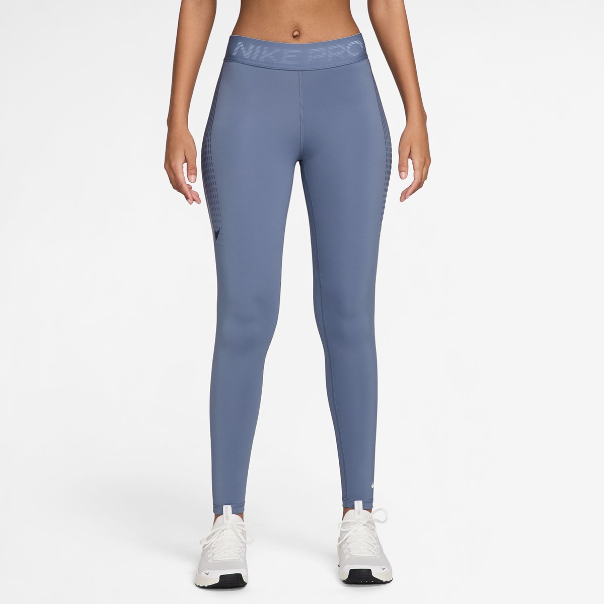 Calças de malha de mulher Pro Nike Azul-1