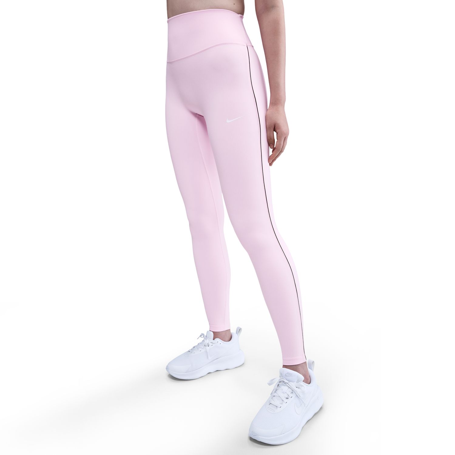 Calças de malha de mulher One Nike Rosa-3
