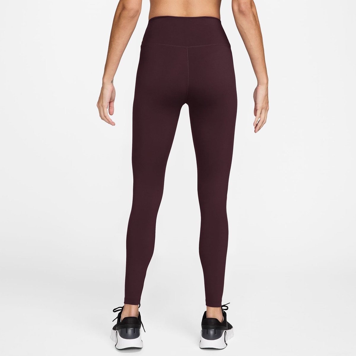 Calças de malha de mulher One Nike Bordeaux-2