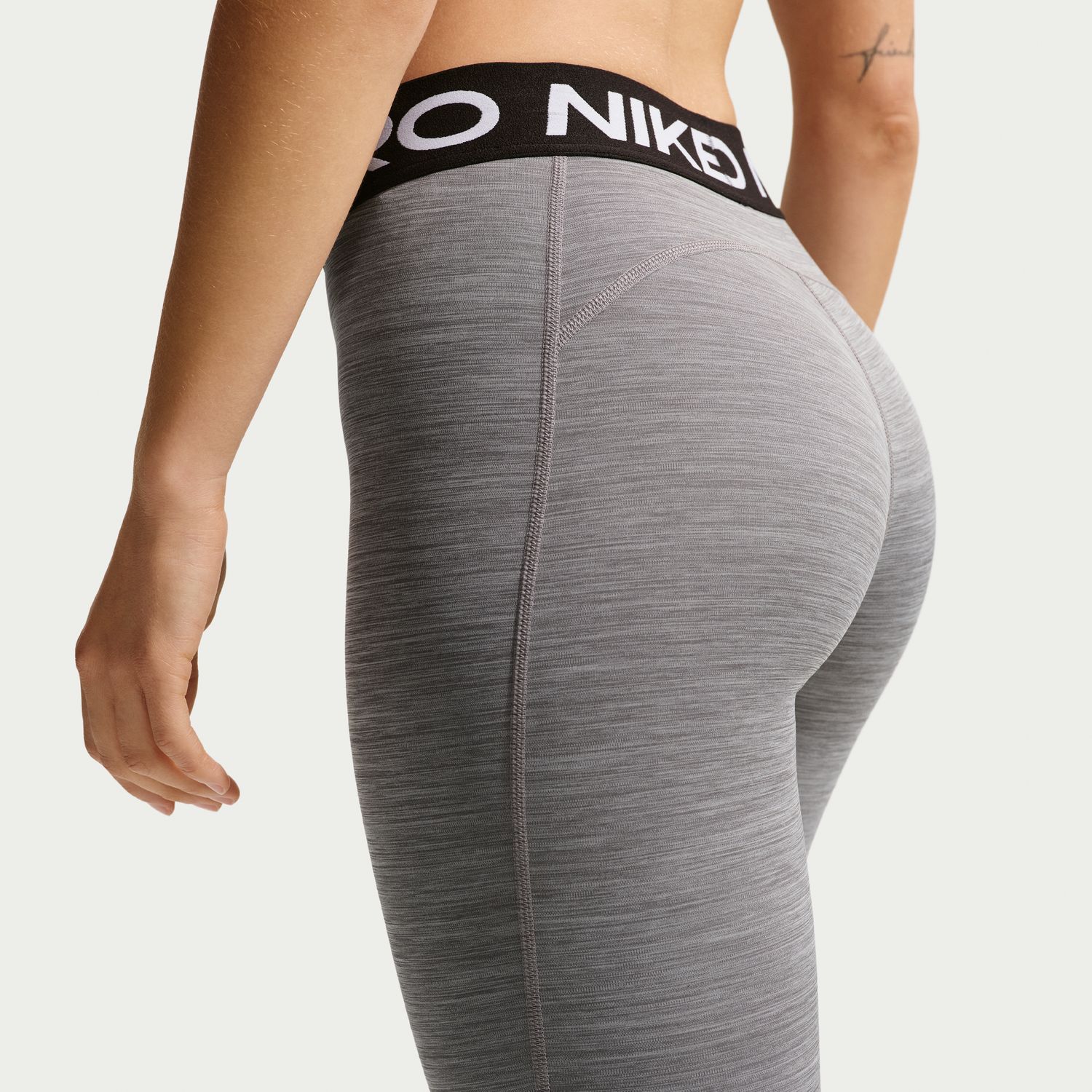Calças de malha de mulher Pro Nike Cinzento-4