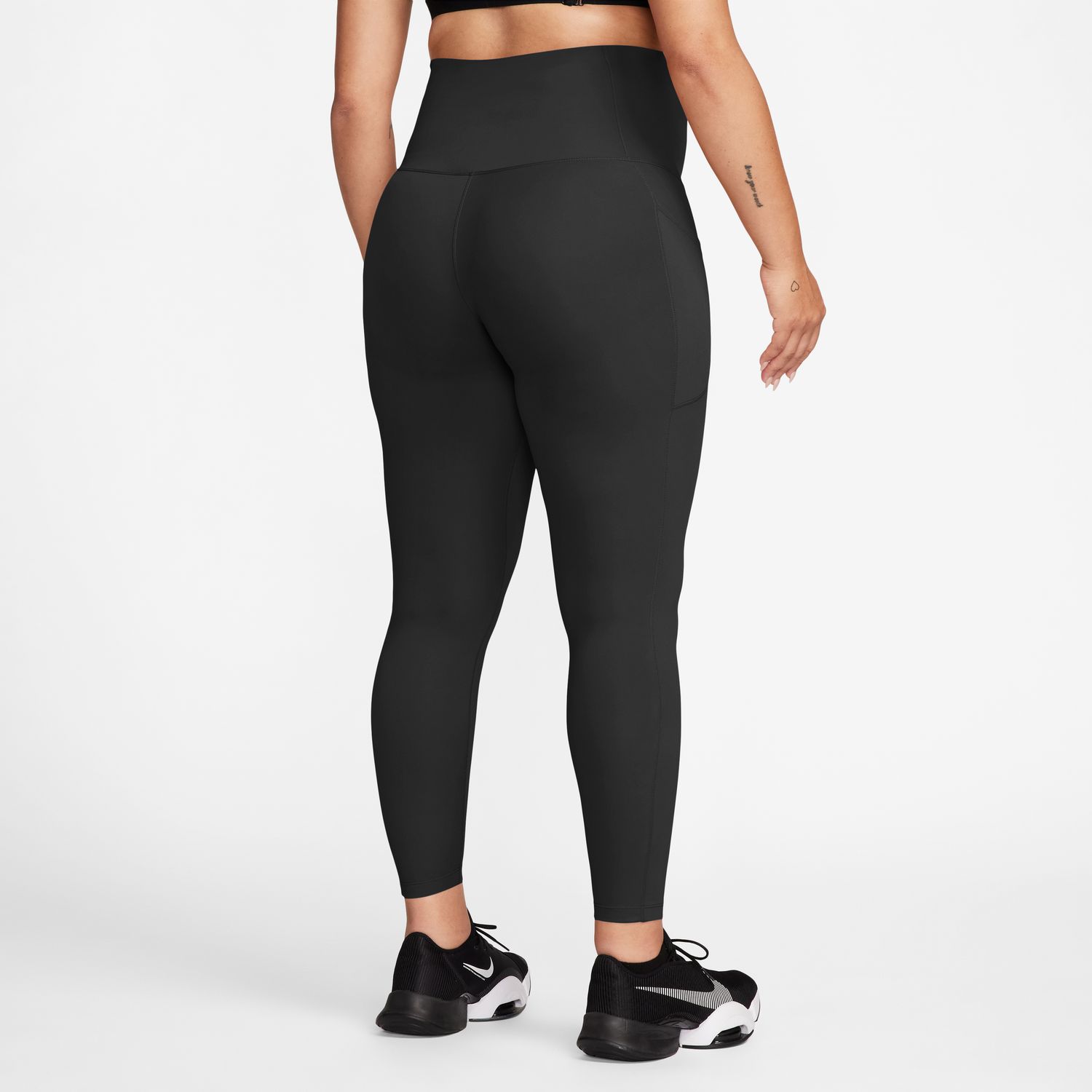 Calças de malha de mulher One Nike Preto-2