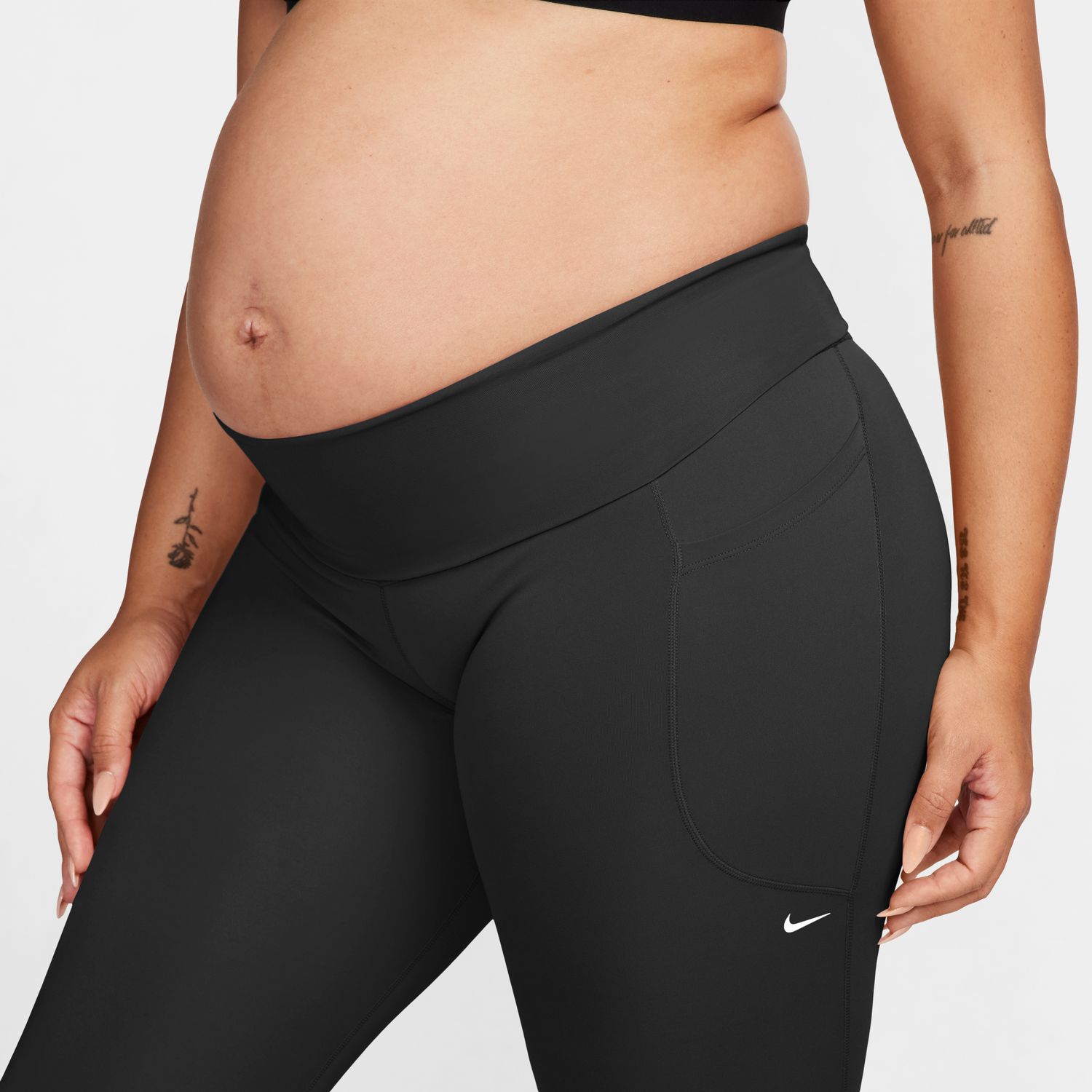 Calças de malha de mulher One Nike Preto-3