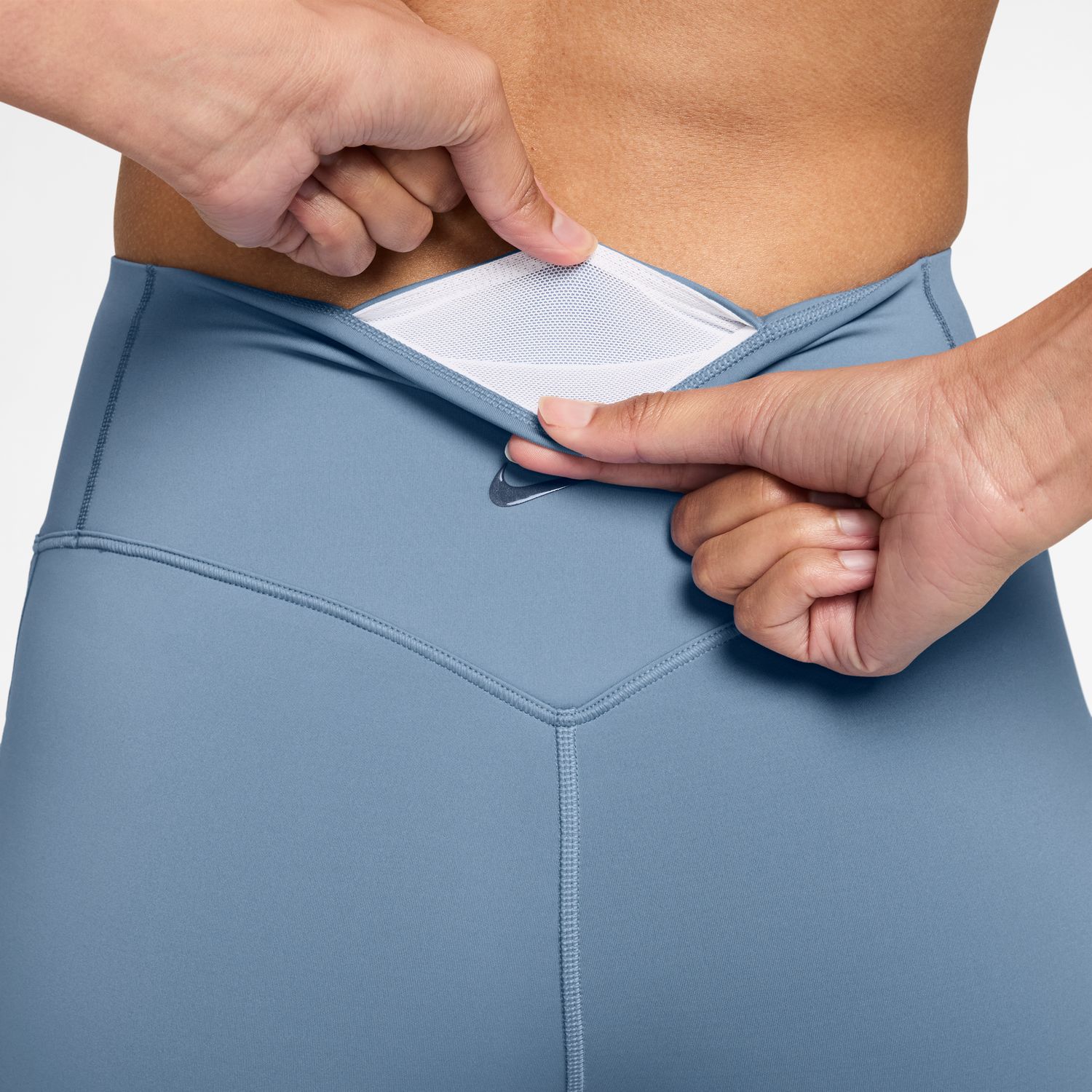 Leggings de Mulher W Nk DF Unvrsa 7/8 Tight Mesh Azul-3