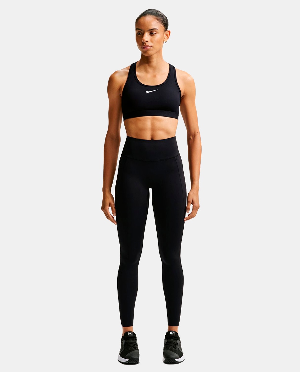 Leggings de Training Universa Women's High-Waisted Full-Length Leggings with No Front Seam de Mulher Preto-3