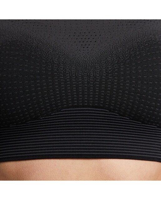 Top de Mulher Swoosh Flyknit Preto / Cinzento-3