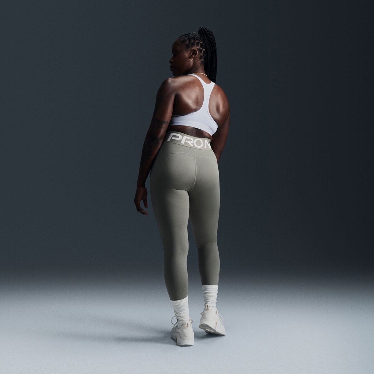 Top de Mulher Swoosh Light Support Branco-5