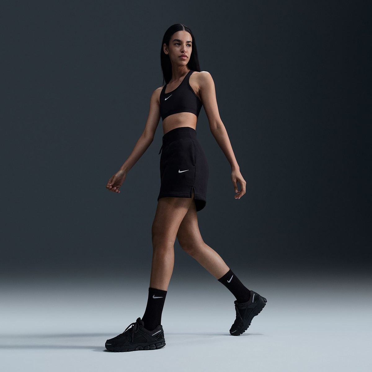 Top de Mulher Swoosh Medium Support Bra Preto-4