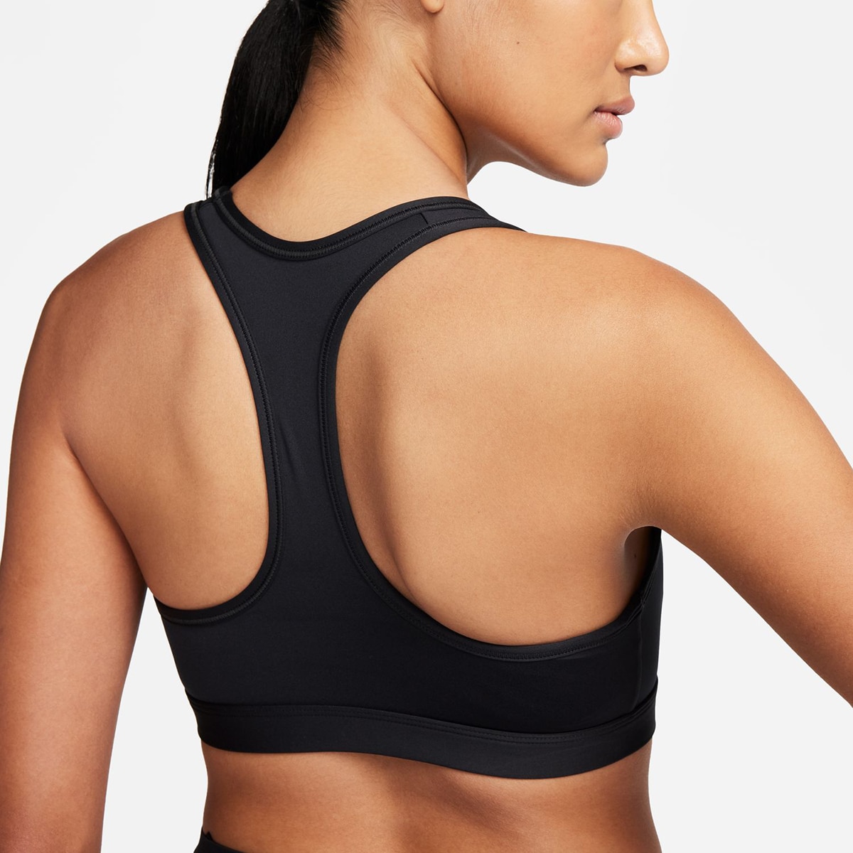 Top de mulher Swoosh Nike Preto-3