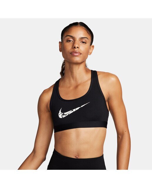 Soutien desportivo de mulher Swoosh Nike Preto-1