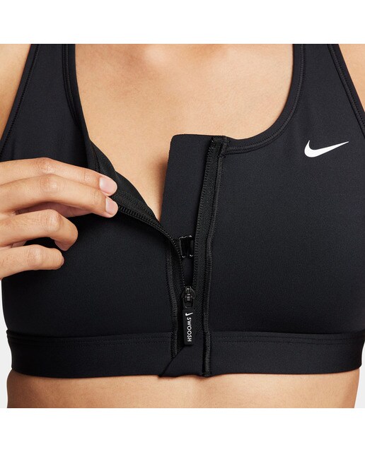 Soutien desportivo de mulher Swoosh Nike Preto-5
