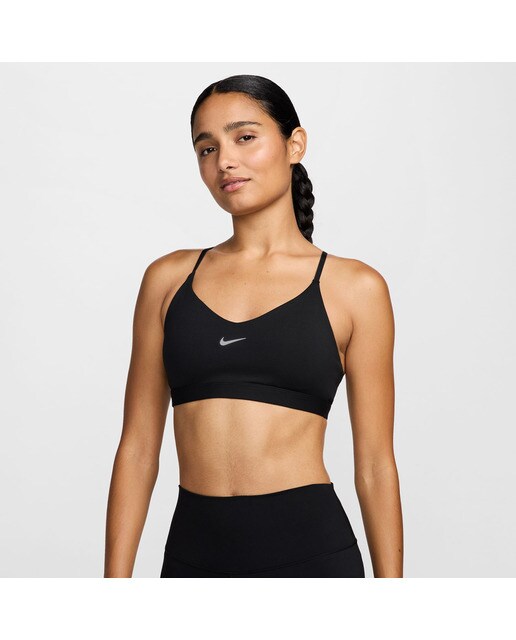 Top de mulher Dri-FIT Indy Nike Preto-1