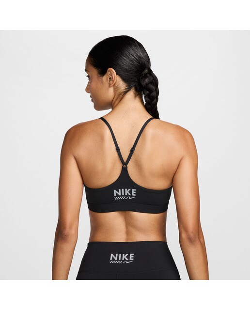 Top de mulher Dri-FIT Indy Nike Preto-2