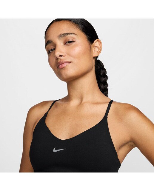 Top de mulher Dri-FIT Indy Nike Preto-3