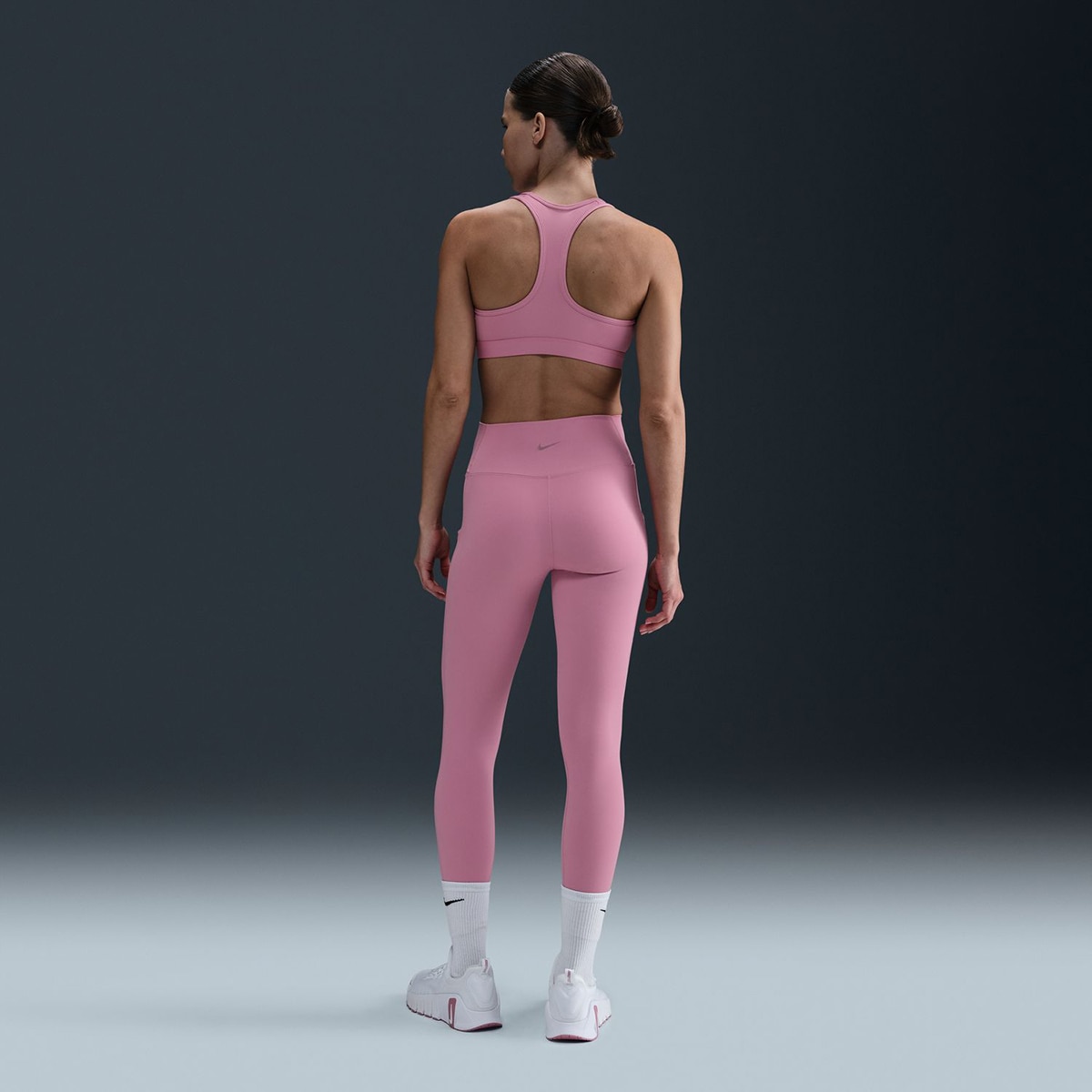 Top de Mulher Swoosh Medium Support Rosa-2