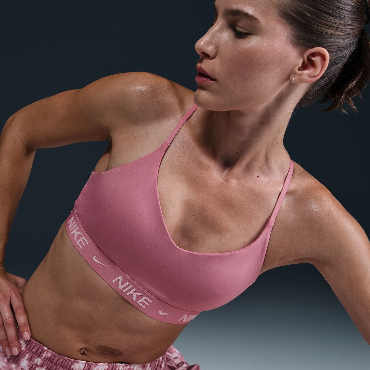 Top de Mulher Indy Suporte Ligeiro Rosa-5