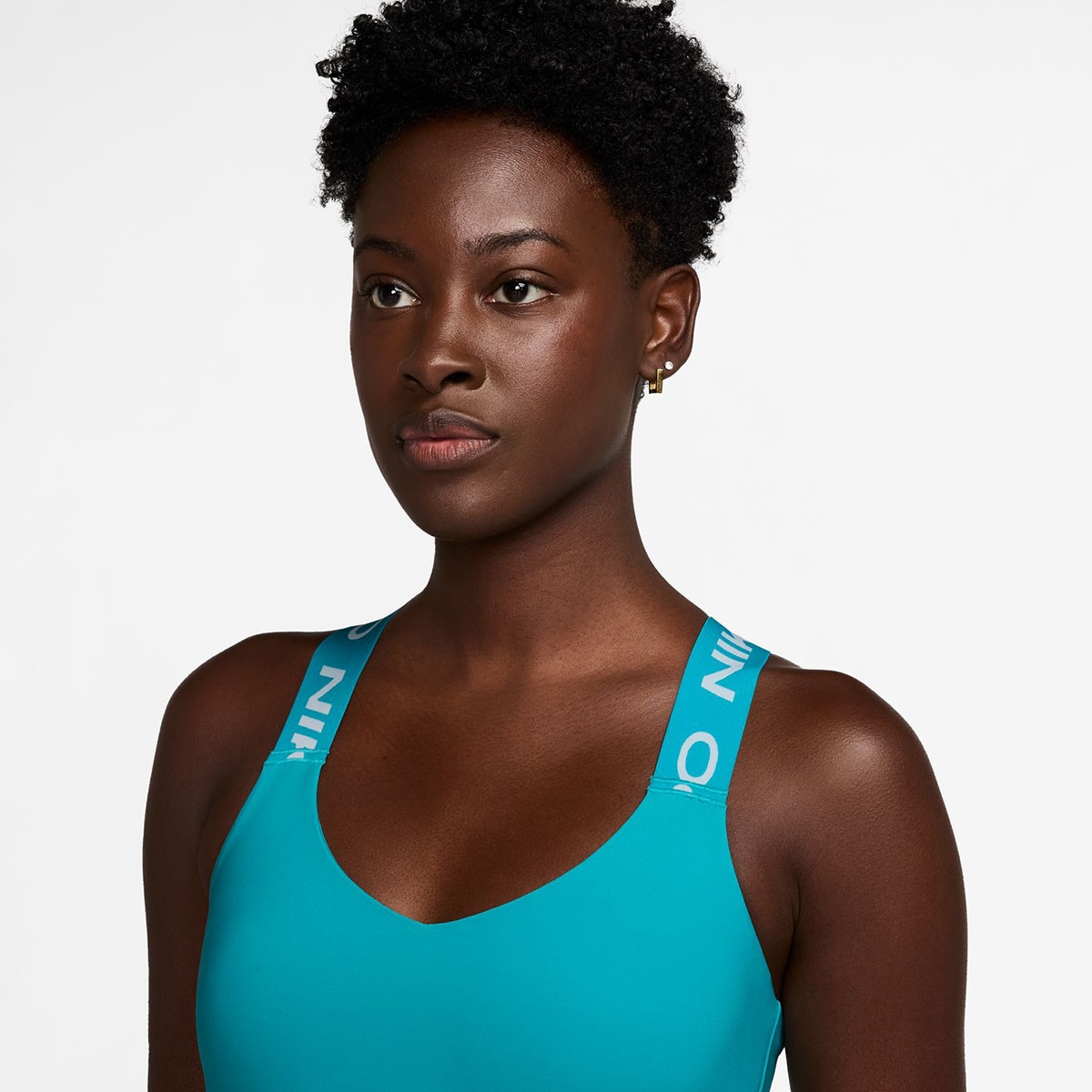 Top de mulher Pro Nike Verde-3