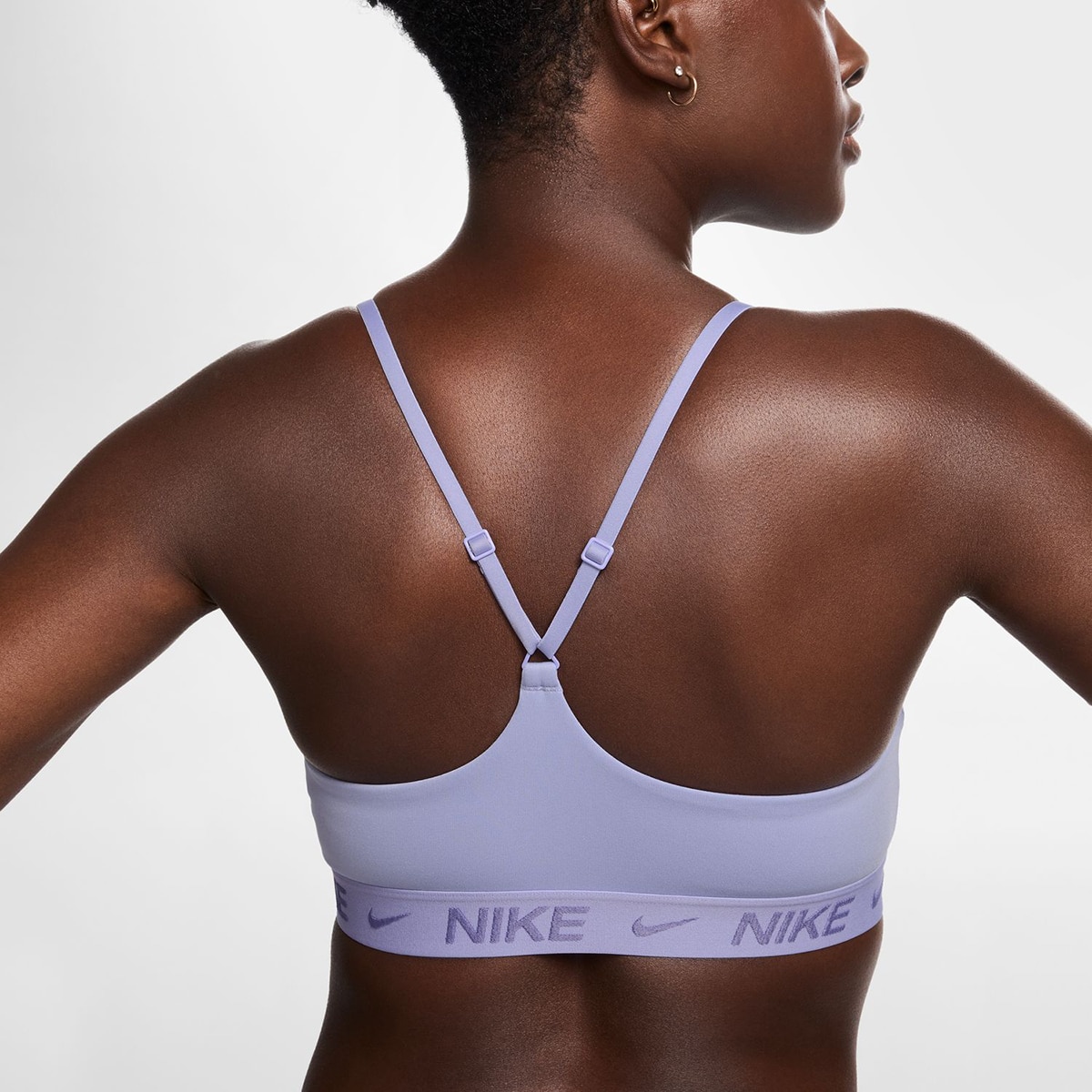 Top de mujer Indy Sujeción ligera Nike - Lila Lila-3