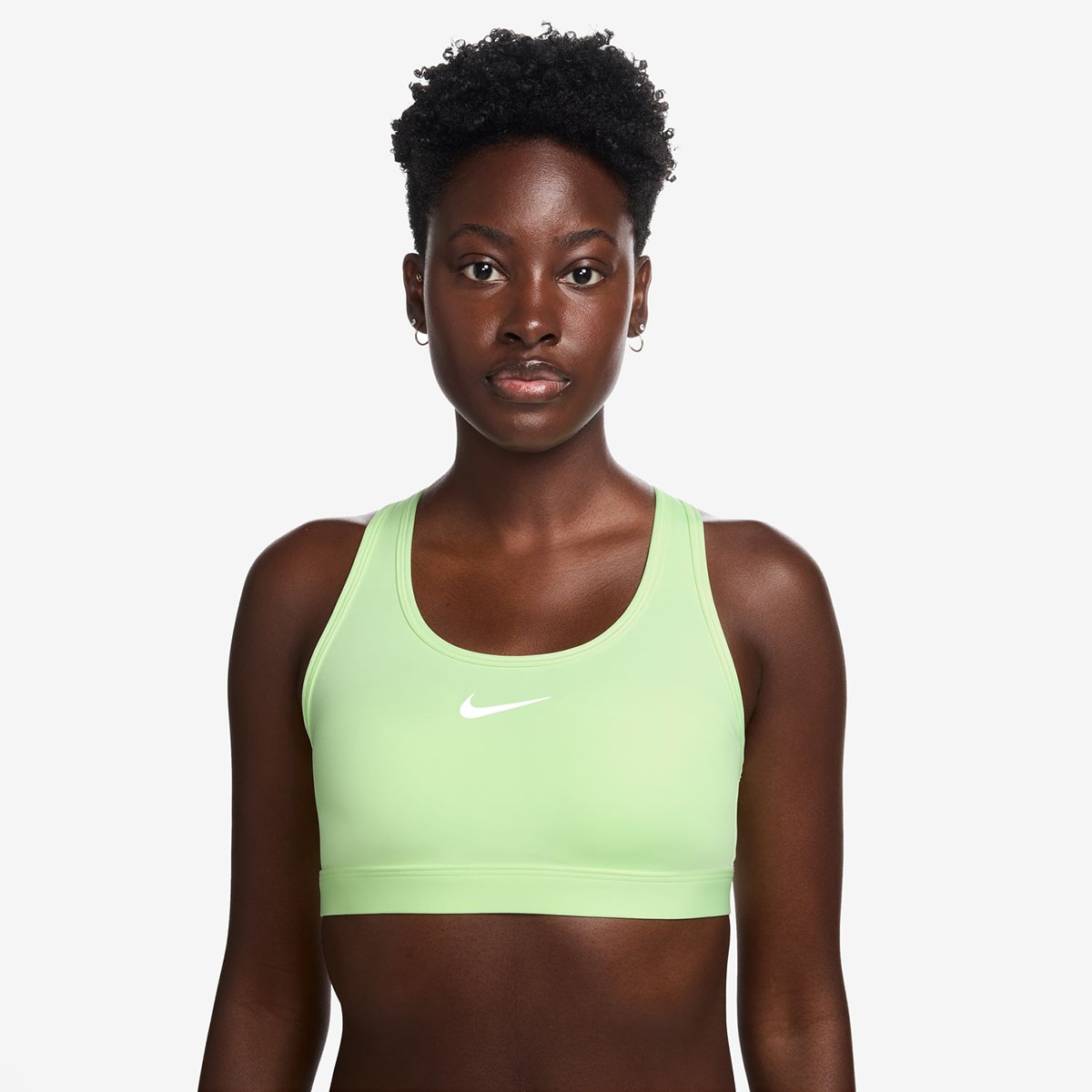 Top de Mulher Swoosh Medium Support Amarelo-1