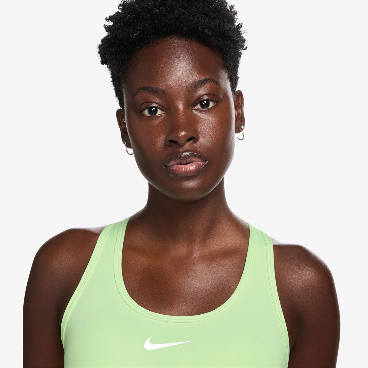 Top de Mulher Swoosh Medium Support Amarelo-3