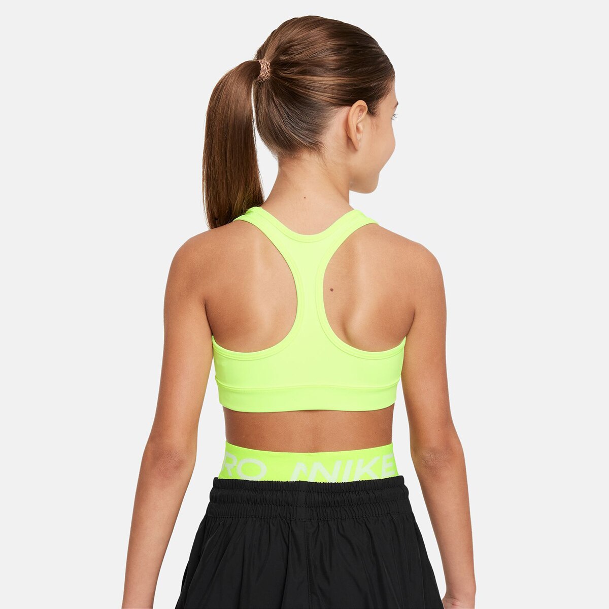 Top de menina Swoosh Nike Amarelo-2