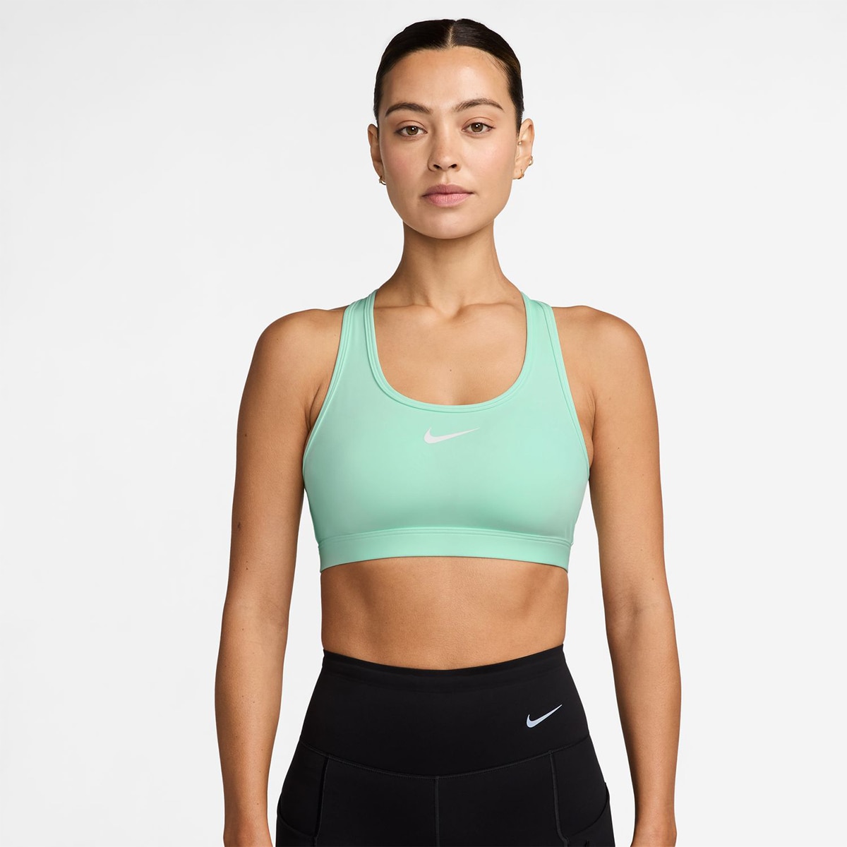 Top de Mulher Swoosh Medium Support Verde-1