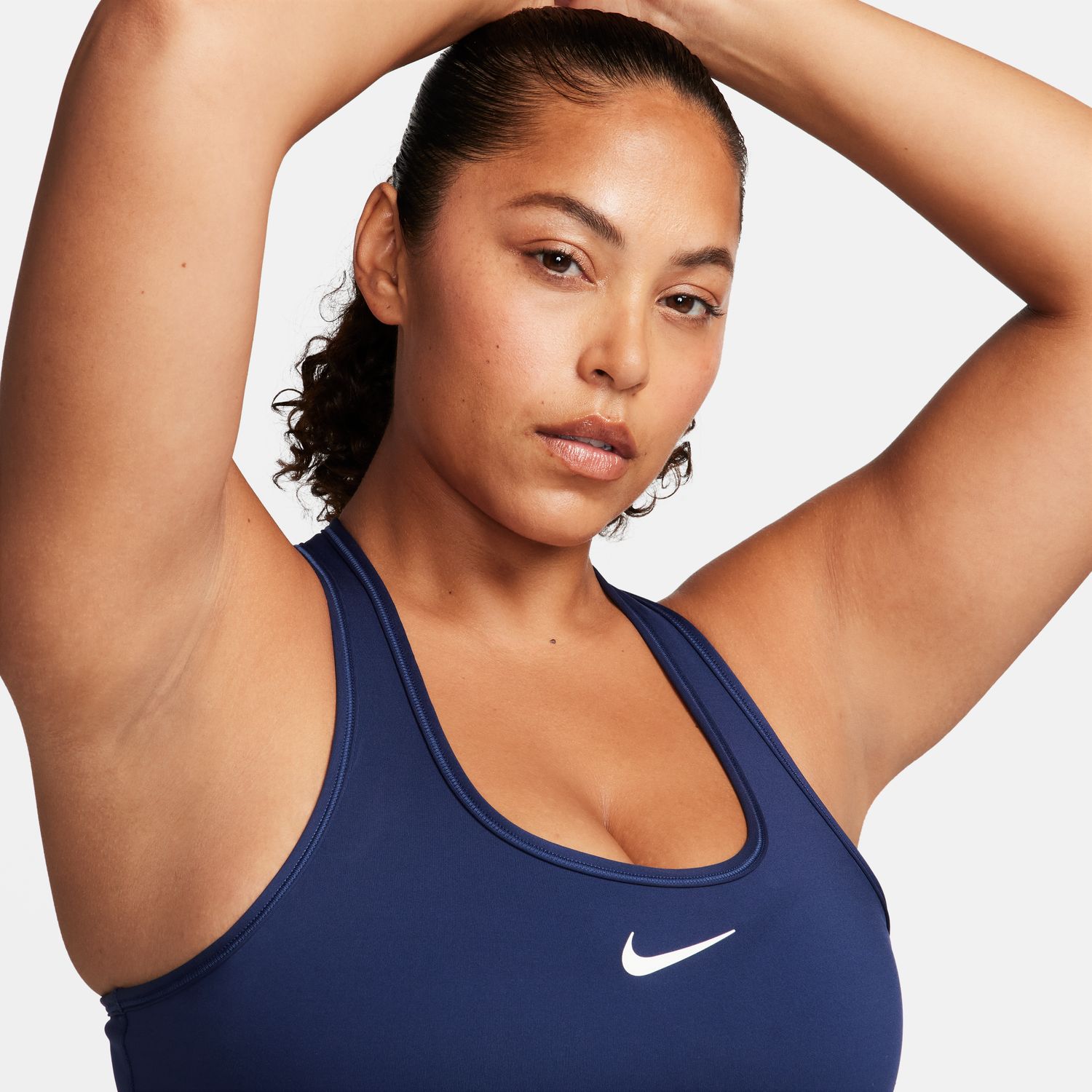 Top de Mulher Swoosh Medium Support Bra Azul-marinho-4