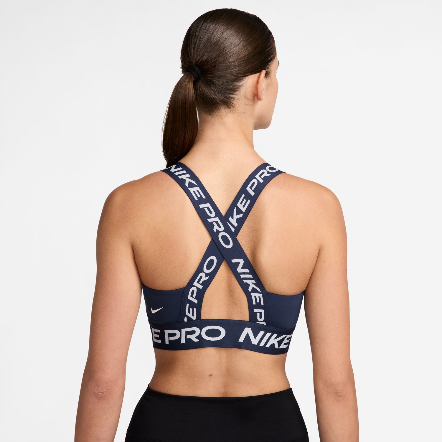 Top de mulher Pro Nike Azul-marinho-2
