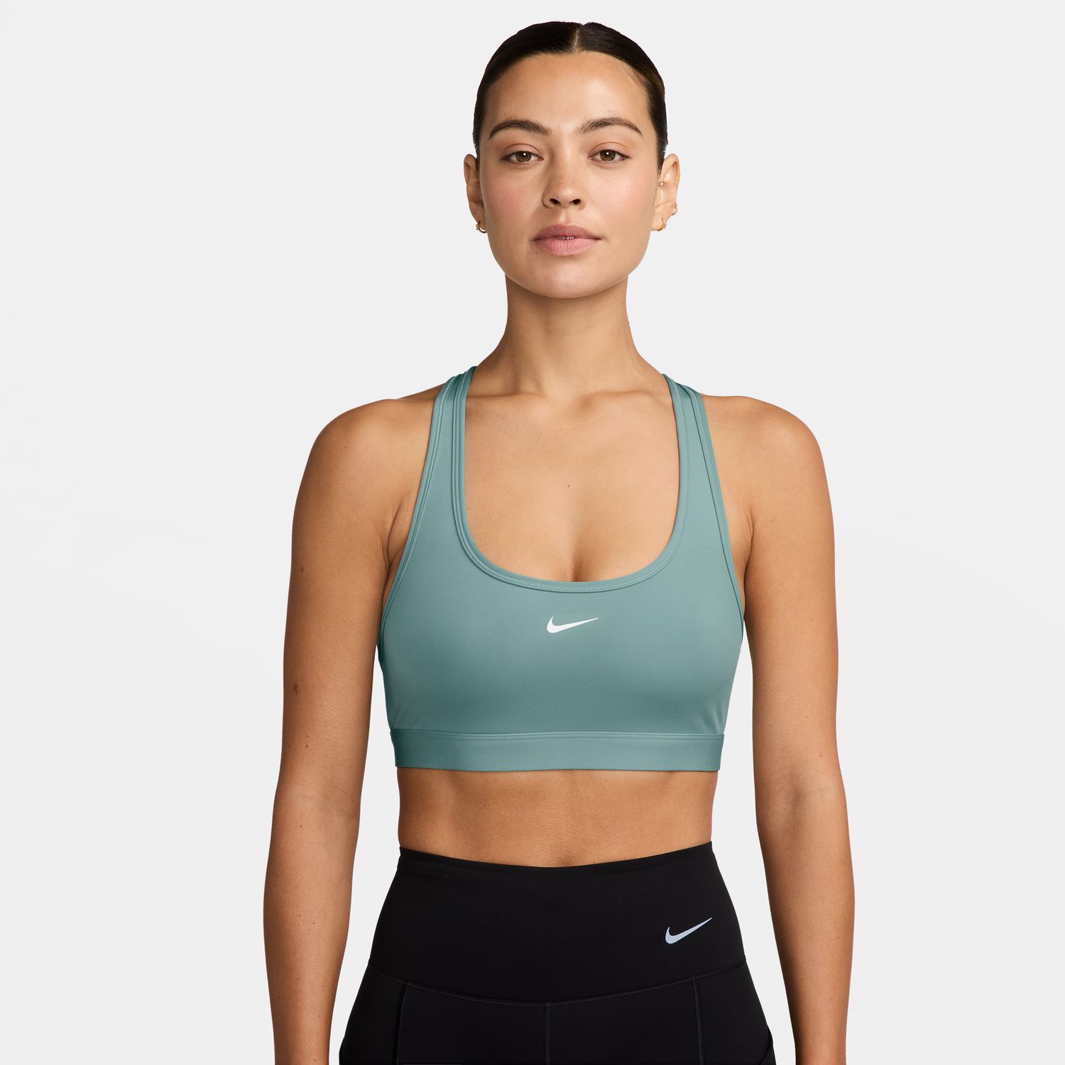 Top de Mulher Swoosh Light Support Azul-1