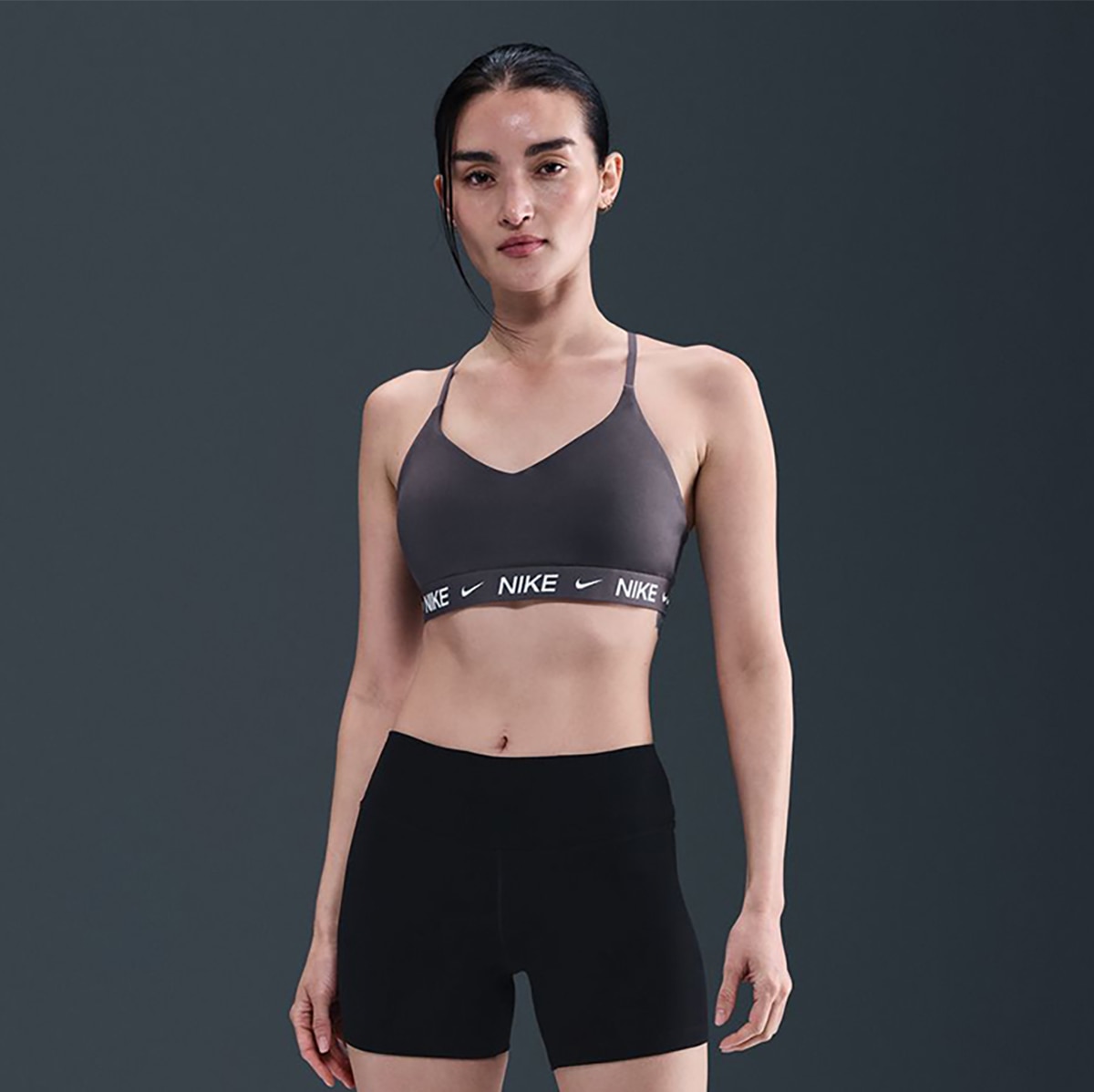 Top de Mulher Indy Suporte Ligeiro Cinzento-1