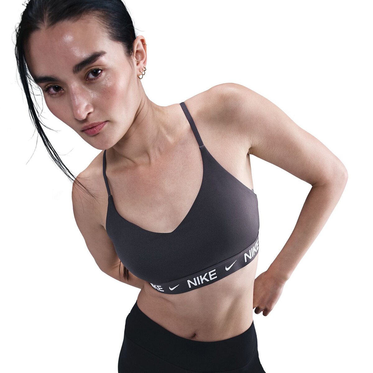 Top de Mulher Indy Suporte Ligeiro Cinzento-3
