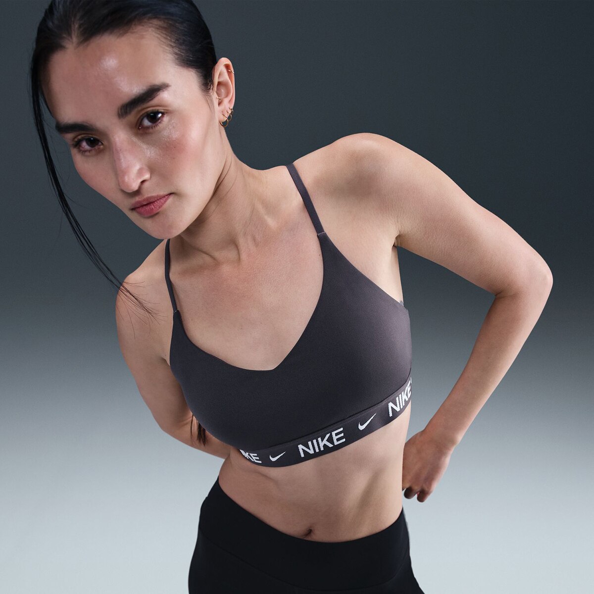 Top de Mulher Indy Suporte Ligeiro Cinzento-4